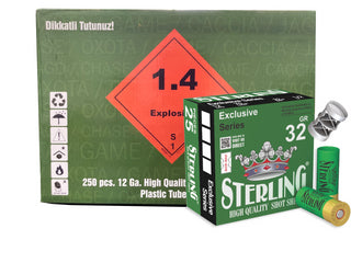 Sterling Exclusive Series 12 gauge #4 2 3/4 INCH 1 1/8 OZ (32g), Case Qty 250